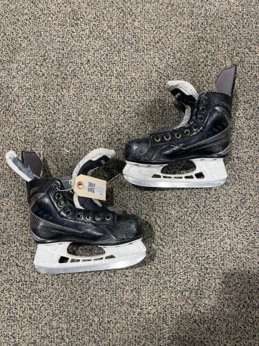 Used Youth Bauer Supreme 190 Hockey Skates Regular Width 13.5 WITHH EXTRA STEEL