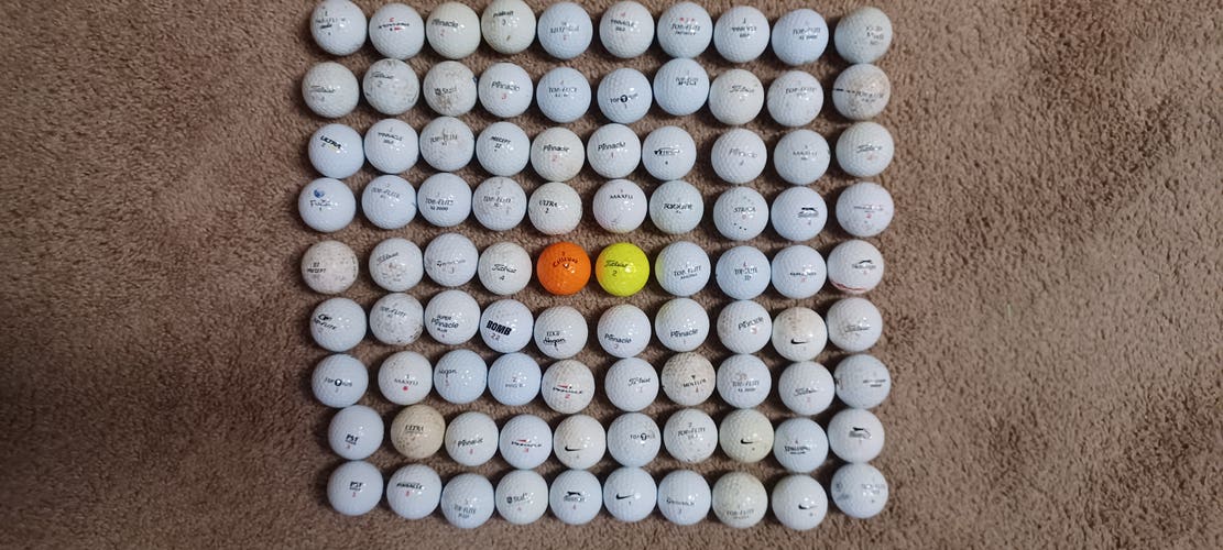 90 Used Golf Balls