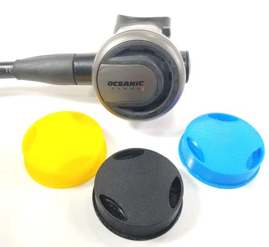 Oceanic Gamma 2 Purge Cover Button 3D Printed 2nd Stage Regulator Scuba Dive