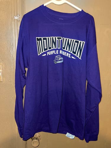 Pro Edge NCAA Mount Union Purple Raiders College Athletics Long Sleeve Shirt Men