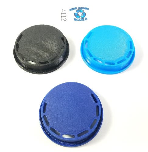 Oceanic Air XS (2) Purge Cover Button 3D Printed 2nd Stage Regulator Scuba Dive
