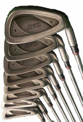 Ben Hogan Golf H40 Iron Set 3-PW Apex 4 Stiff Steel 5i 38" Nice Grips Men's RH