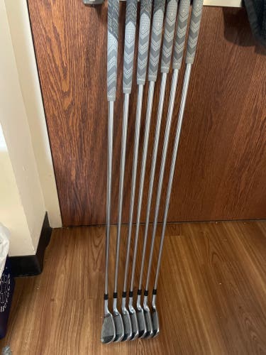 Men's Left Hand Callaway X Tour Stiff Flex Steel Shaft Iron Set