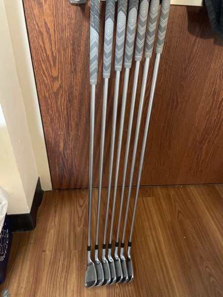 Men's Left Hand Callaway X Tour Stiff Flex Steel Shaft Iron Set