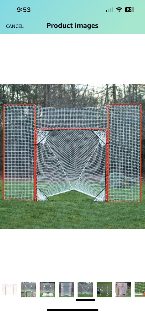 New Lacrosse net with backstop and 4 corner pockets