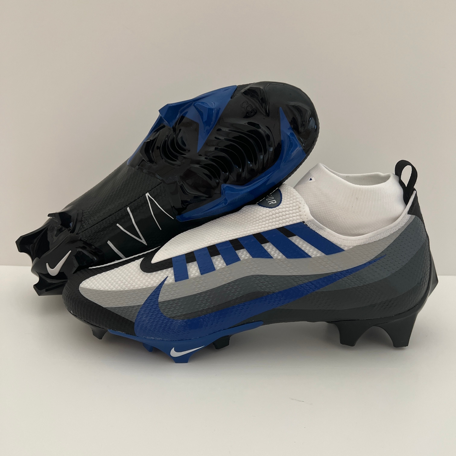 (Size 13) Nike Vapor Edge Pro 360 'Black Game Royal' Lacrosse/Football Cleats