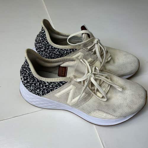 New Balance Fresh Foam Roav Sneaker Shoe Leopard Print Women's Sz 8