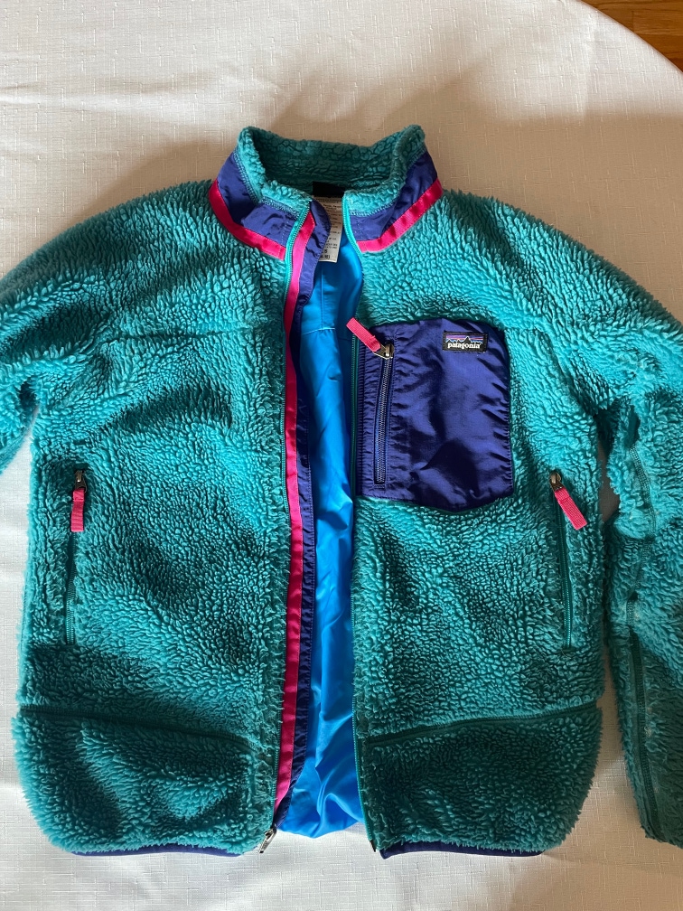 Turquoise Used Kids Girlsx XL Patagonia Jacket
