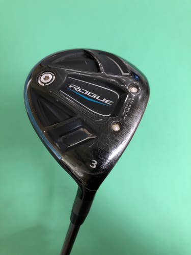Used Callaway Rogue Right-Handed Golf Fairway 3 Wood