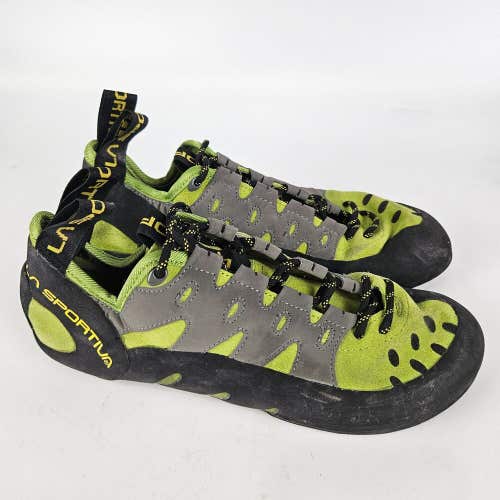 LA Sportiva Tarantulace Leather Climbing Shoes Green Men's Size: 8.5+