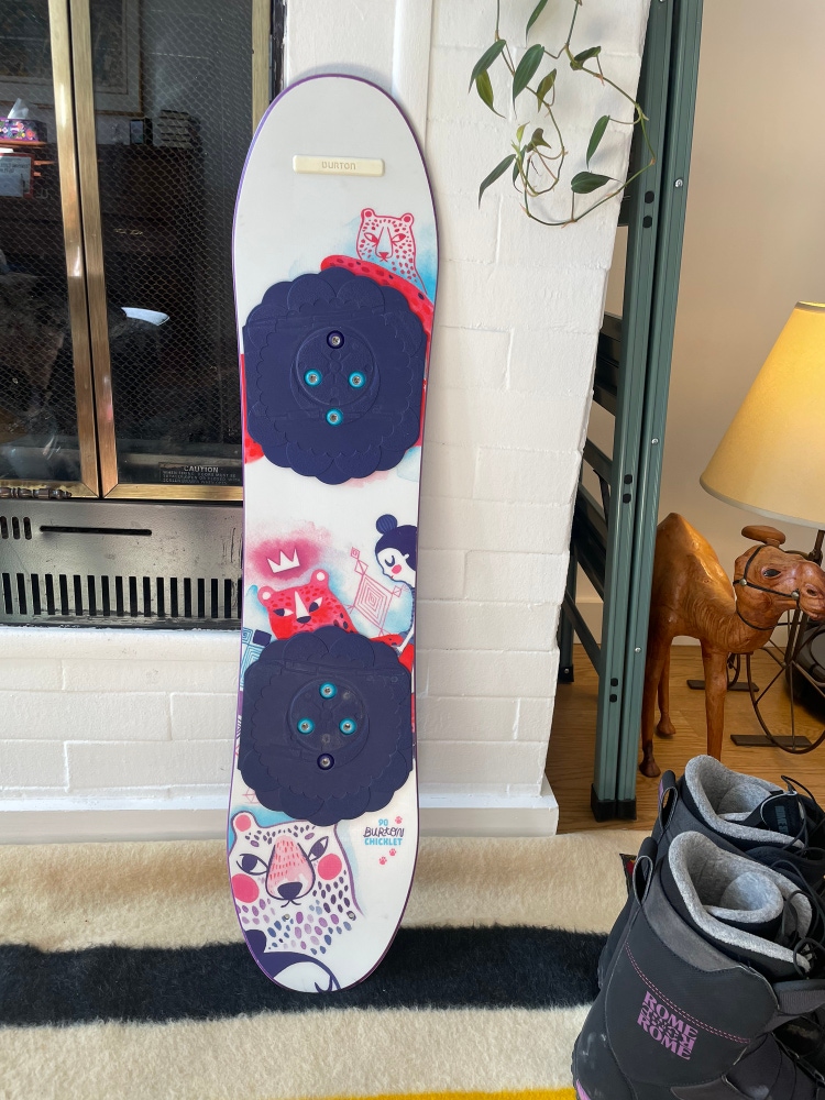 Used  Burton Without Bindings Chicklet Snowboard