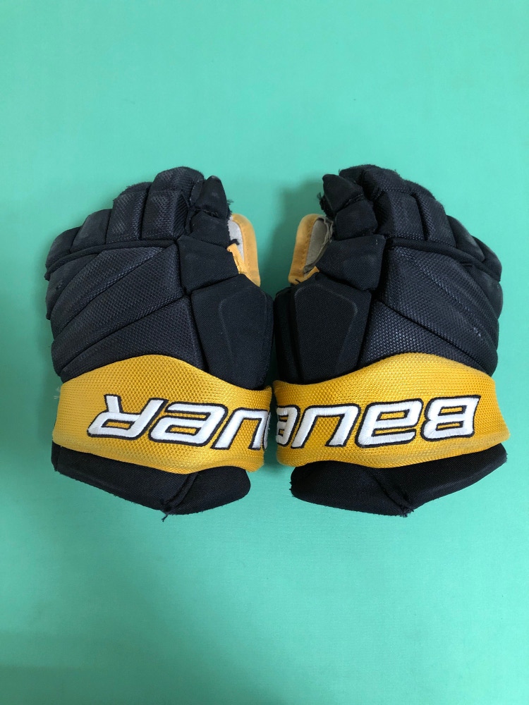 Black Used Junior Bauer Vapor Pro Team Gloves 11"