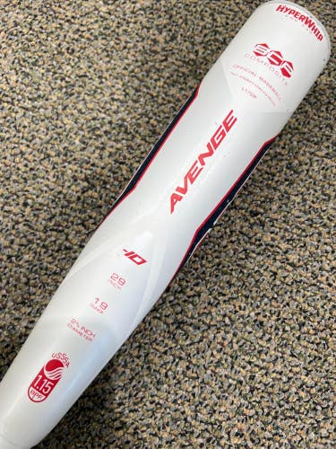 Used USSSA Certified AXE Limited Edition Avenge Composite Bat (-10) 19 oz 29"