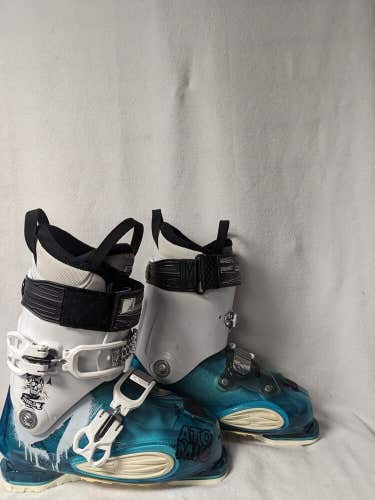 Atomic Overload Ski Boots Size Mondo 27.5 White and Teal Used