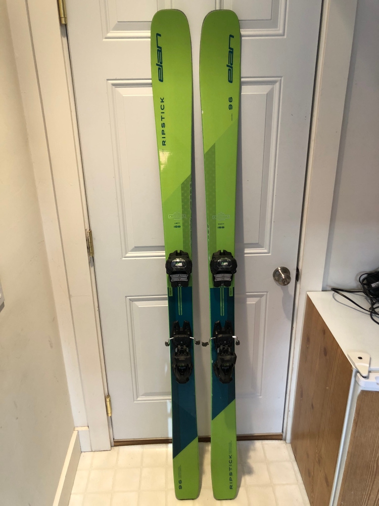 Used 2023 Elan Ripstick 88 Skis With Tyrolia Attack 14 Bindings Size