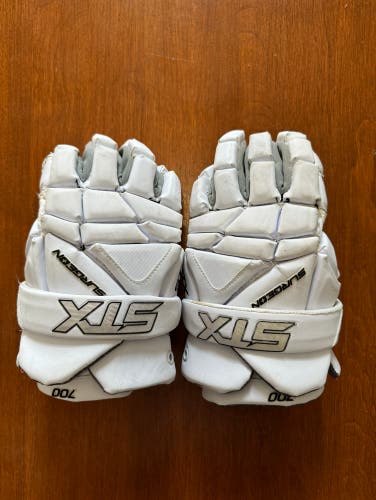 Used  STX 12" Surgeon 700 Lacrosse Gloves