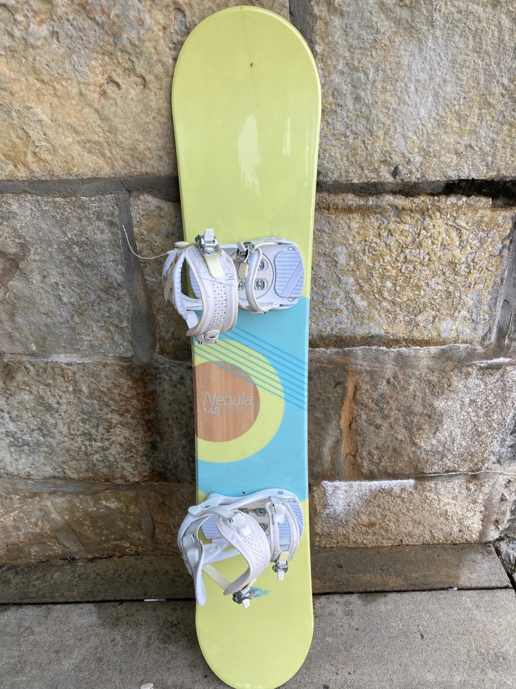 Used Unisex Sims Snowboard With Bindings