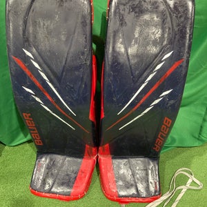 Used XL Bauer Custom Hyperlite Goalie Leg Pads