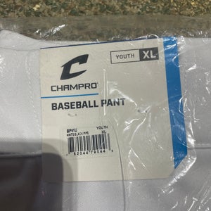 White New Youth XL Champro Game Pants