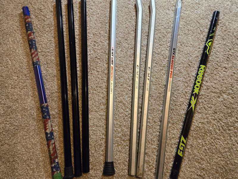 Lacrosse shafts including STX