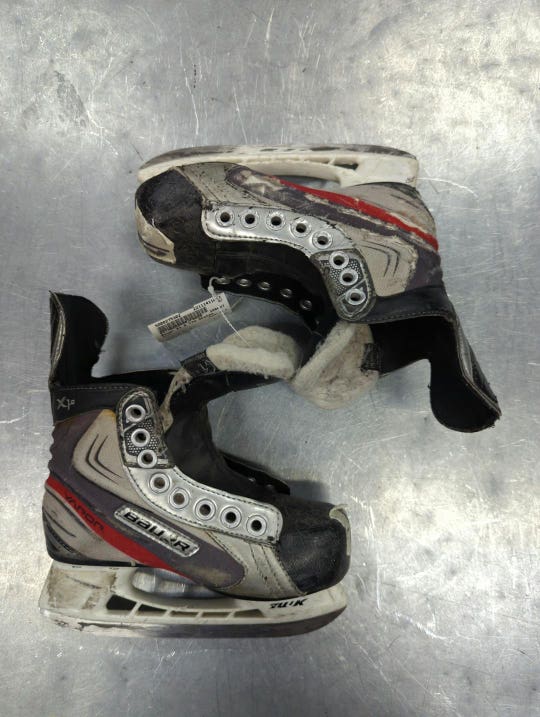 Used Bauer X1.0 Youth 12.0 Ice Hockey Skates