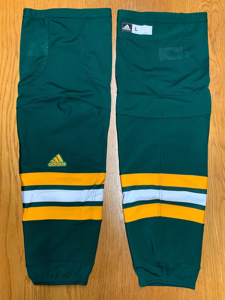 Adidas Pro Stock Hockey Socks L UVM Vermont Green