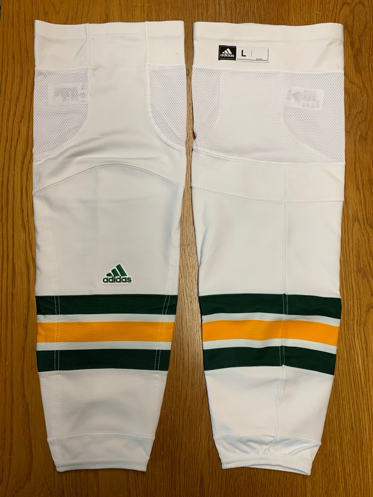 Adidas Pro Stock Hockey Socks L UVM Vermont White