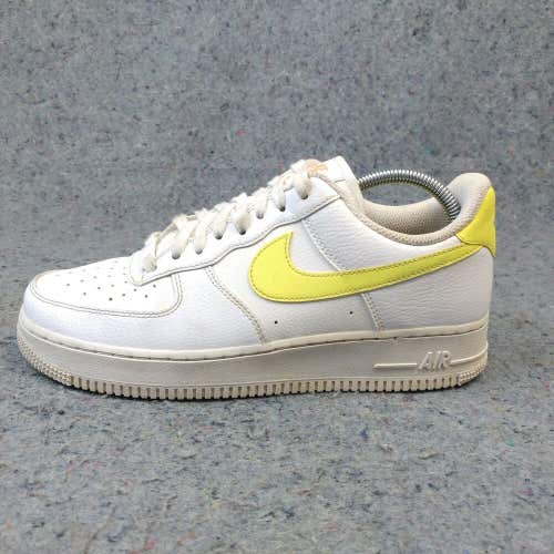 Nike Air Force 1  Womens Shoes Size 9.5 Sneakers AF1 White Yellow 315115-160