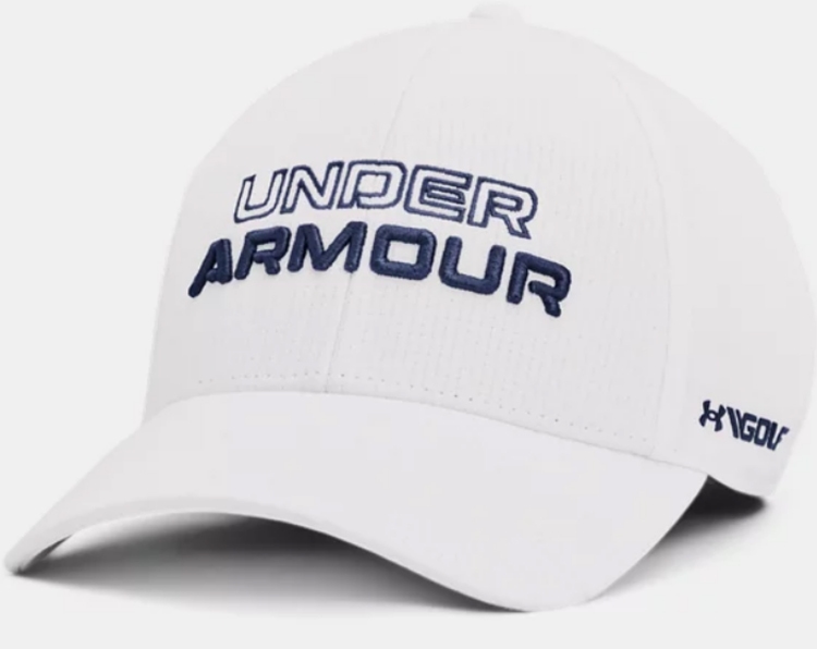 NEW Under Armour Men's Jordan Spieth White M/L Fitted Golf Hat/Cap