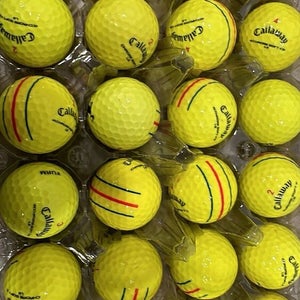 21 4A/5A Callaway Chrome Soft X LS Triple Track AAAA/AAAAA Golf Balls **Yellow**
