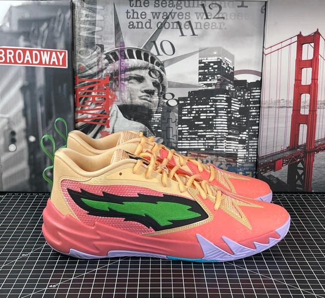 Puma Mens Sz 11 SCOOT ZEROS GEORGIA Peach Pink Green Black Basketball Shoes NEW Puma Mens Sz 11 SCOOT ZEROS GEORGIA Peach Pink Green Black  main image 4