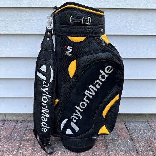 Taylormade R5 Hundred Series Black Yellow Golf Staff Bag 6 Way Dividers READ