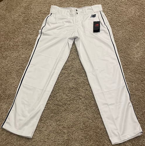 New Balance Men's L Baseball Pant Wht/Navy