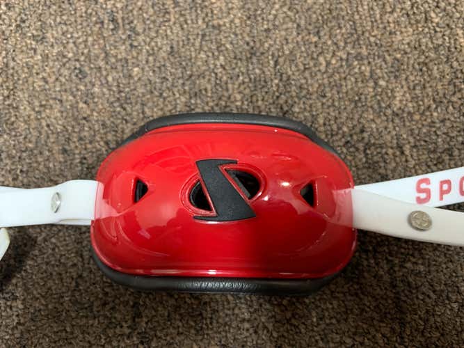 New Sport Star RX Series O2 Hurricane Foam Red/Black/White Lacrosse Football Chin Strap