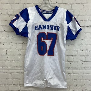 Universal Athletics Youth Hanover #67 Size M White Blue Red Football Jersey New