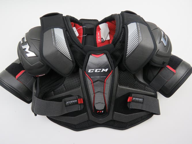 CCM JetSpeed FT4 Pro NHL Pro Stock Ice Hockey Player Shoulder Pads Senior Size Large