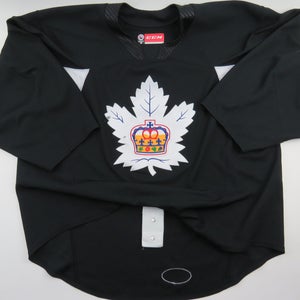 CCM Quicklite Toronto Marlies Authentic AHL Pro Stock Practice Worn Hockey Jersey Black 60 GOALIE
