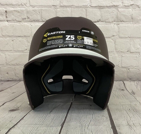Easton Youth Z5 Grip 2Tone Size Junior 6.5-7.13 Maroon White Batter Helmet NWT