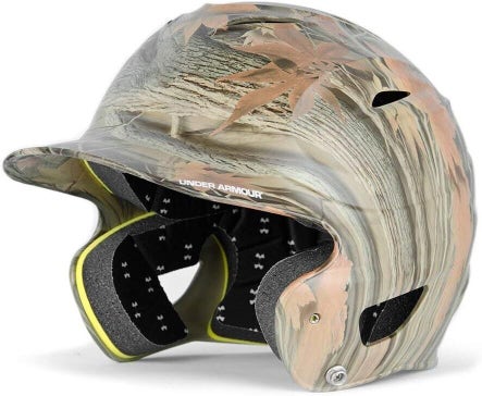 Under Armour Youth Unisex Classic OSFM Green Camo Batter Helmet NWT