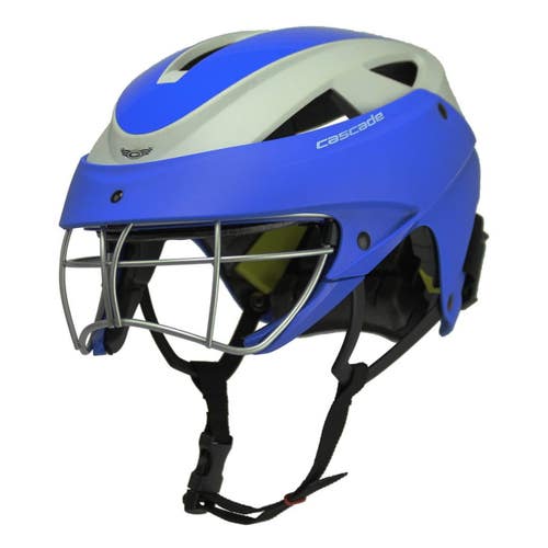 Cascade LX Womens/Girls Lacrosse Headgear & Goggle Helmet (NEW) Royal