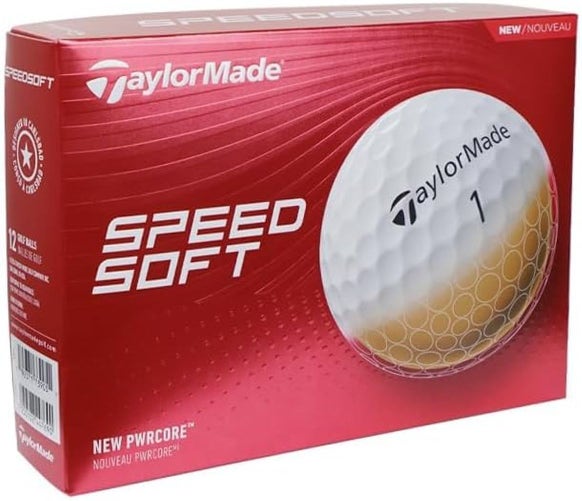Taylor Made SpeedSoft Golf Balls (White, 12pk) 1dz 2024 NEW