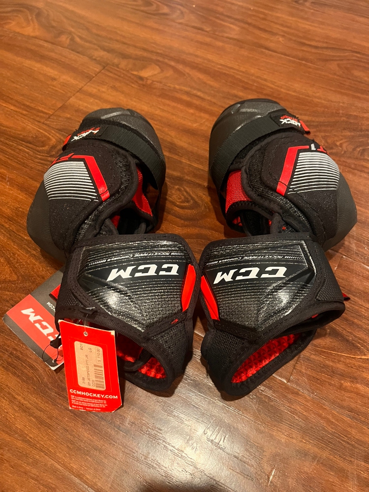 Junior New Large CCM JetSpeed FT1 Elbow Pads