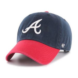 2024 ATLANTA BRAVES NAVY TWO TONE 47 CLEAN UP ADJUSTABLE STRAPBACK (DAD CAP)