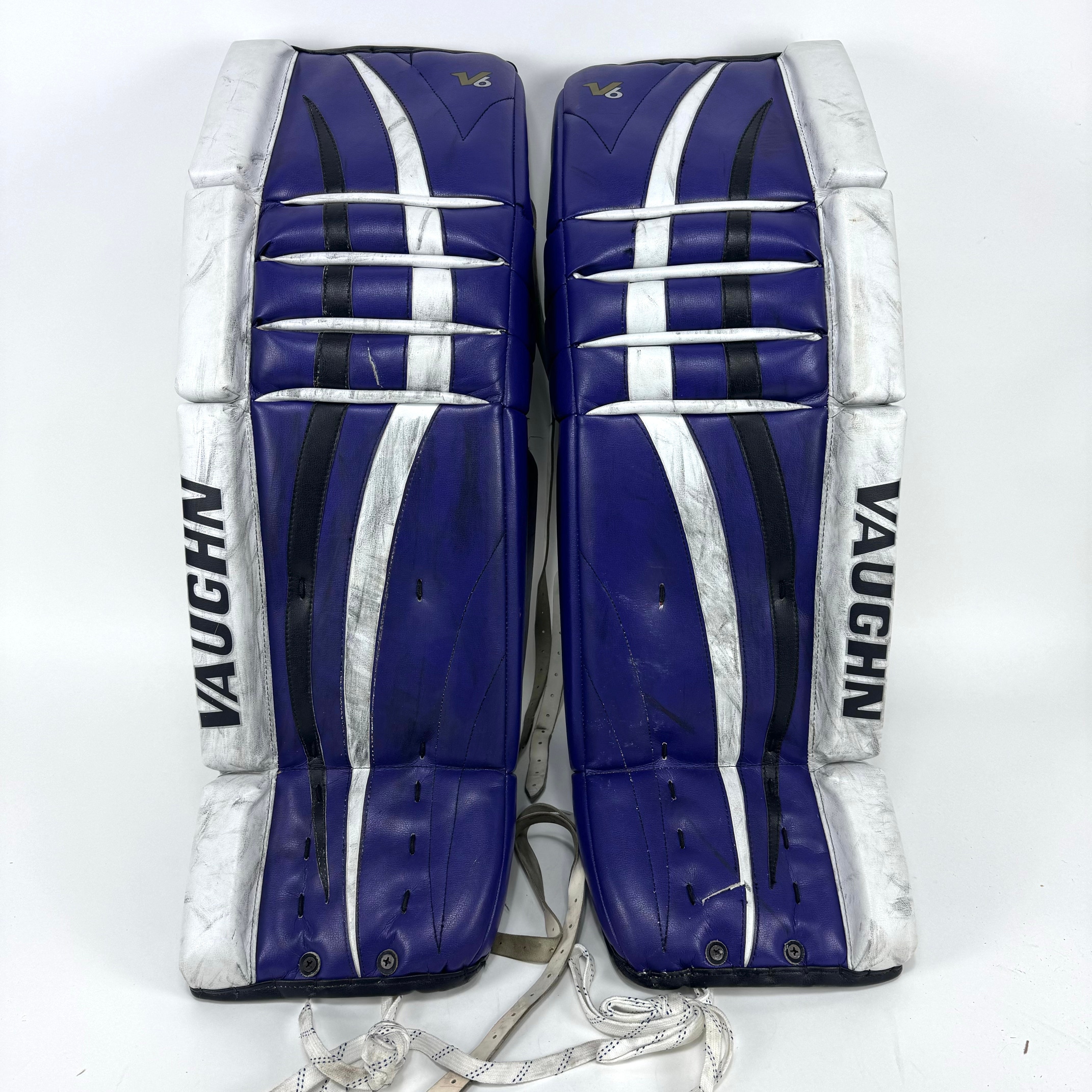 Used Purple Vaughn V6 Goalie Pads | 36 + 1" | GINN