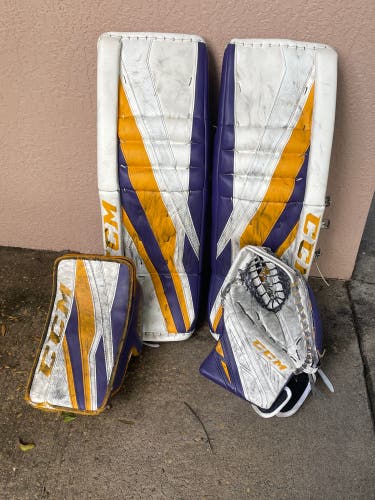 CCM Eflex3 pads 33 +2” and blocker, Eflex4 glove 600 Break