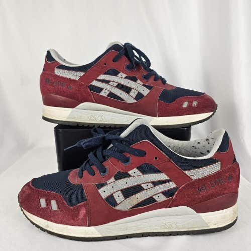 Asics Gel Lyte 3 III USA Red White Blue Mens Size 13 Athletic Sneakers H440N