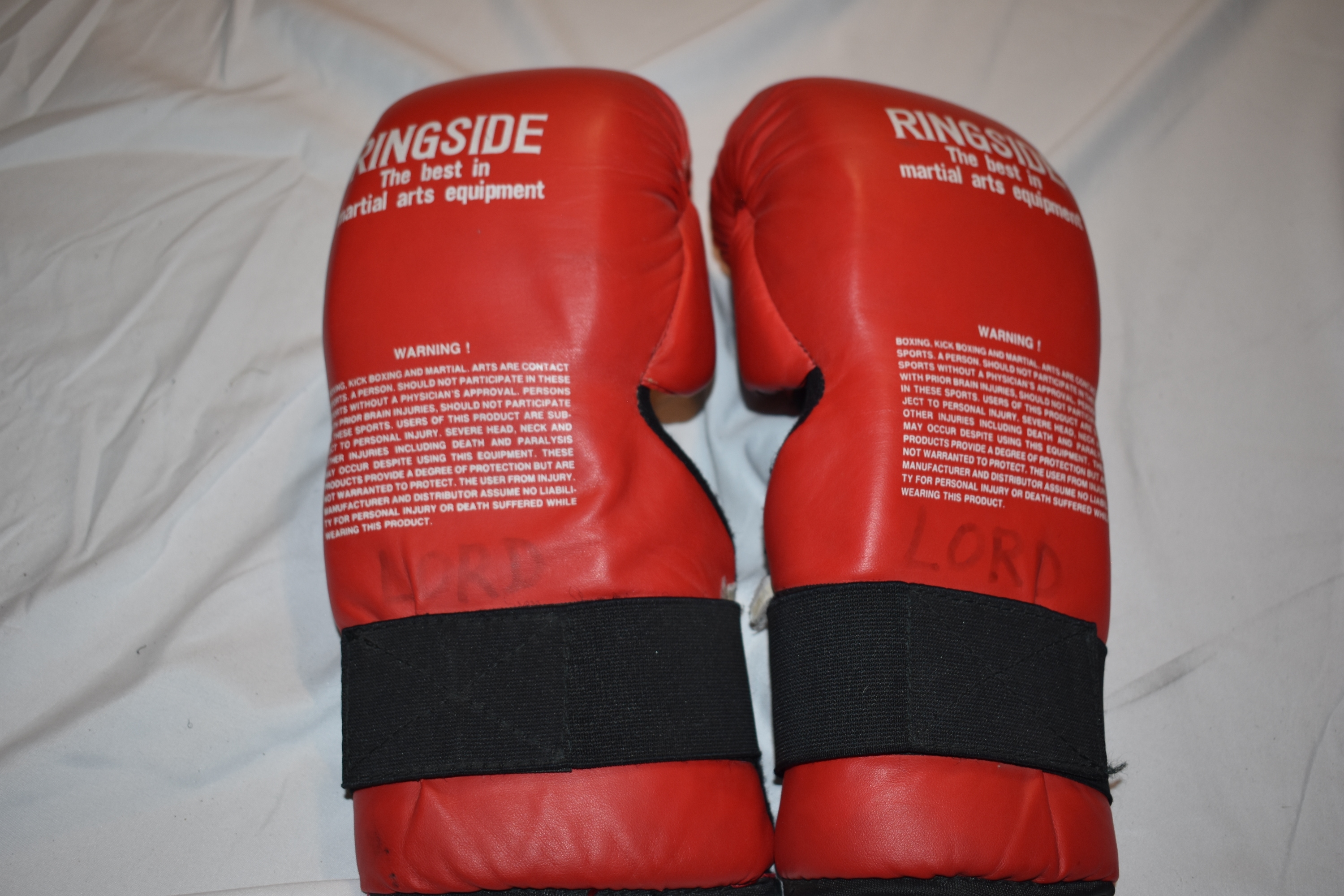 Ringside Practice Gloves, Red, M/L
