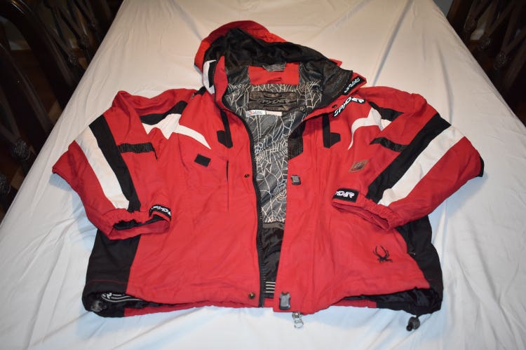 Spyder XT 5000 Dermizax EV Winter Ski/Snowboard Coat, Black/Red, Adult Large