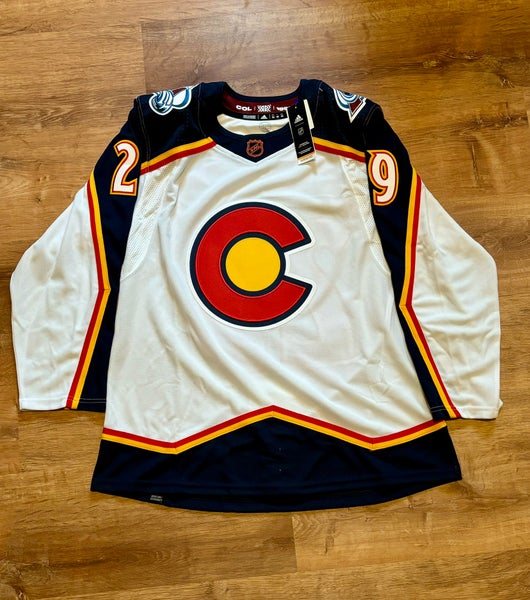 NWT Colorado Avalanche Reverse Retro 2.0 Nathan MacKinnon Adidas Jersey (52)