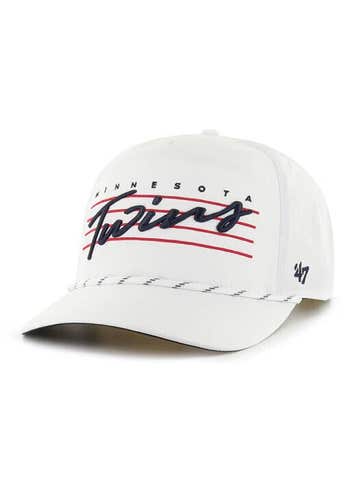 Minnesota Twins '47 Brand MLB Rope Hitch Adjustable Snapback Hat White